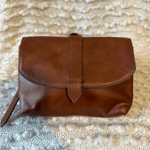 Fossil Cognac Brown Small Leather Belt Bag